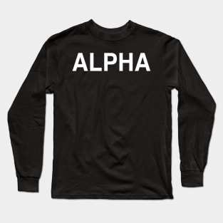 ALPHA Long Sleeve T-Shirt